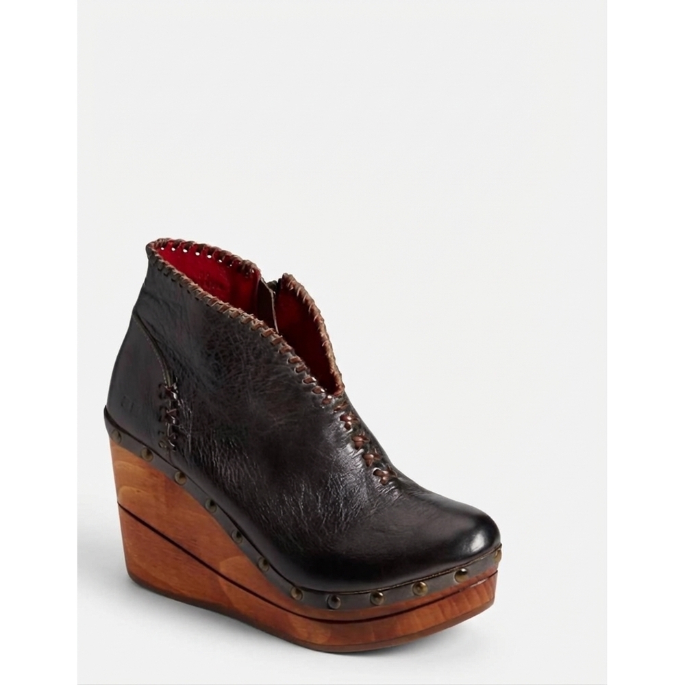 NEW BEDSTU marina ankle boot in black/teak rustic
